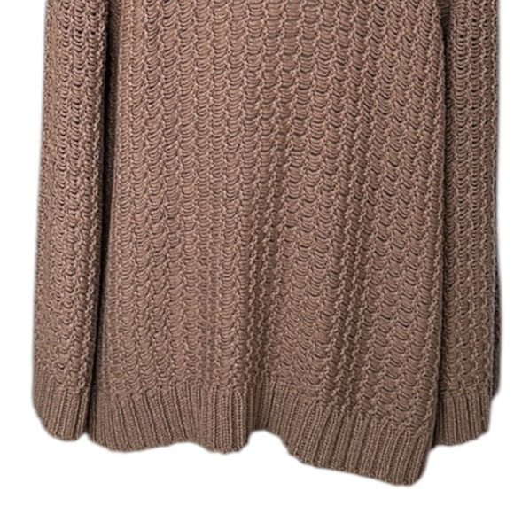 CHICO’S Crochet Open Cardigan Sweater Brown Neutral Bohemian Earthy Size Medium - Picture 10 of 16